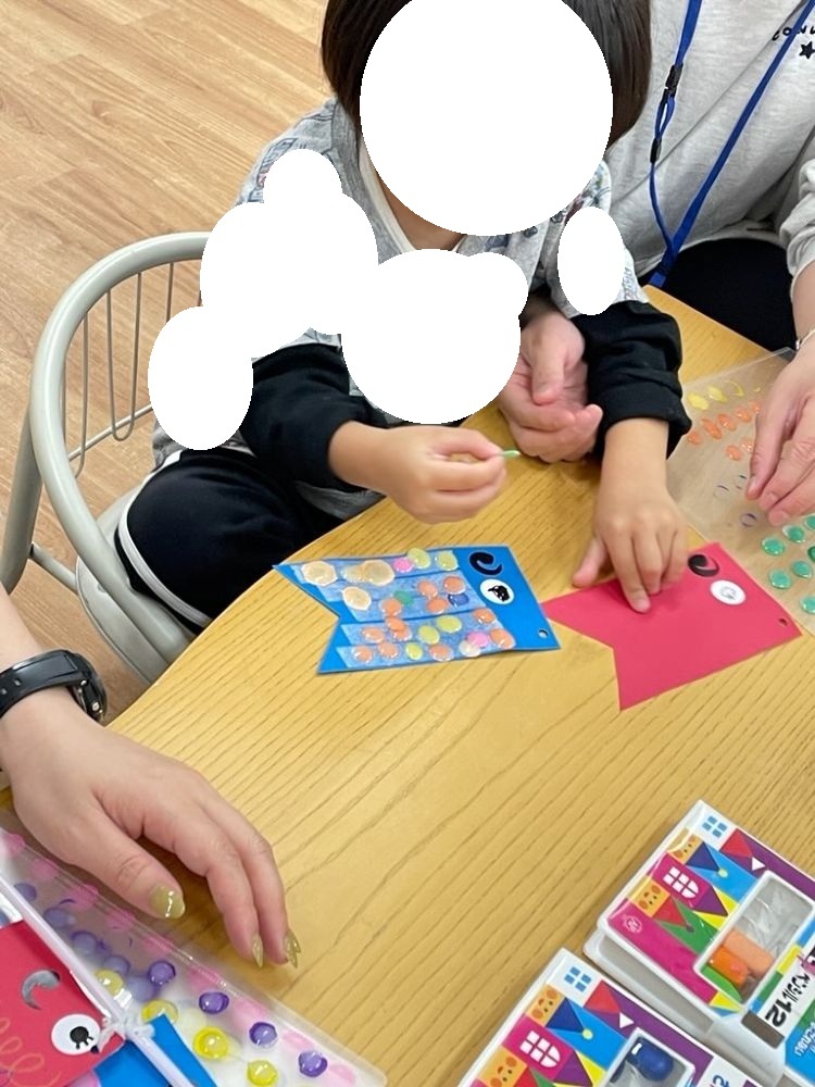 アイリスクラブ八尾南４こいのぼり制作
